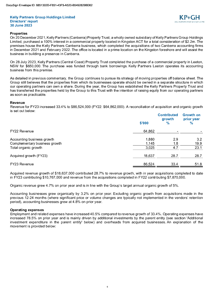 Kelly Partners Group Holdings Limited（KPG）2023财年年度报告（英文版）_第10页