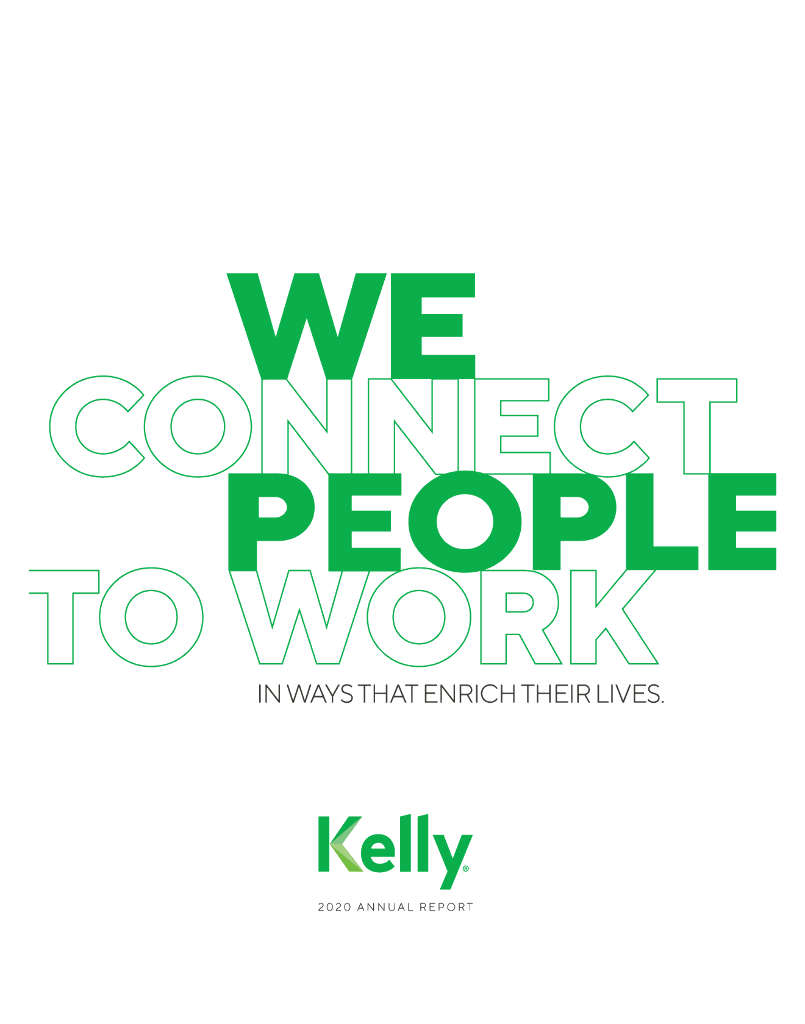 Kelly Services Inc.（KELYA）2020财年年度报告（英文版）
