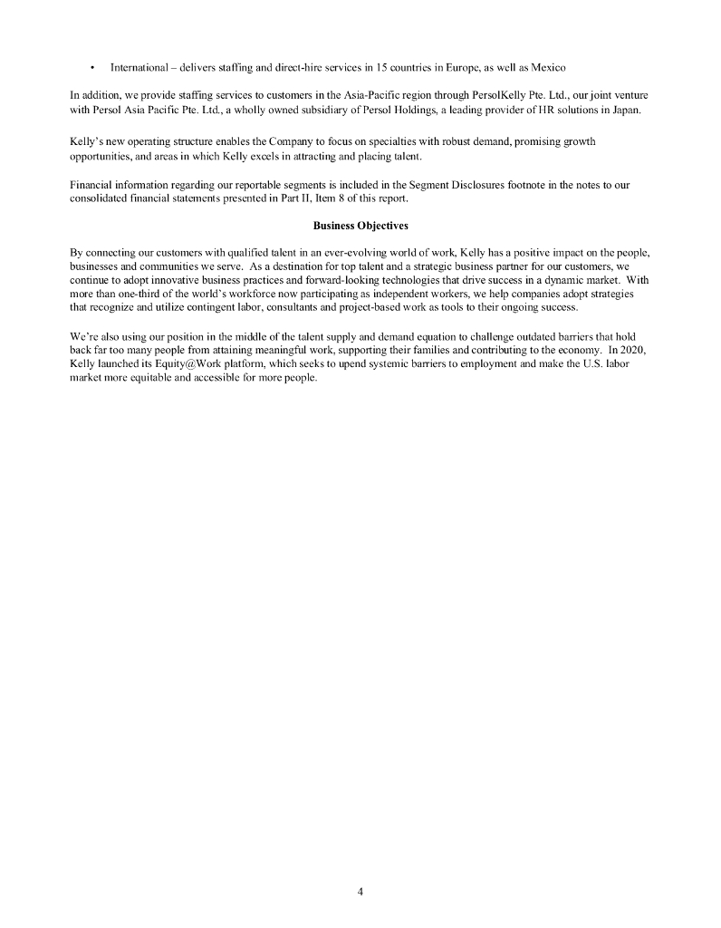 Kelly Services Inc.（KELYA）2020财年年度报告（英文版）_第6页