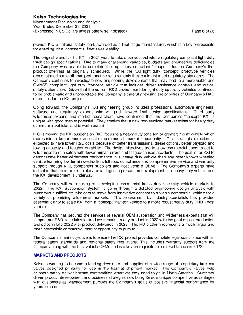 Kelso Technologies Inc.（KLS）2021财年年度报告（英文版）_第7页