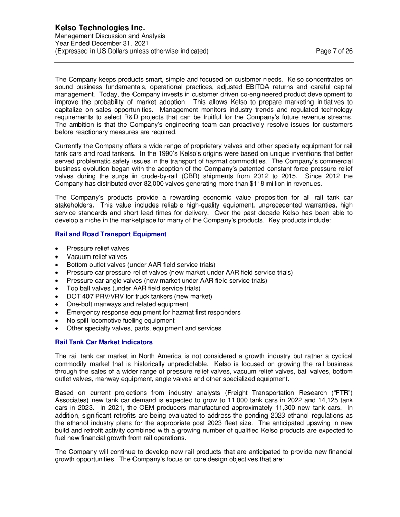 Kelso Technologies Inc.（KLS）2021财年年度报告（英文版）_第8页