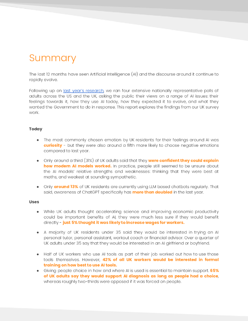 数据创新中心：2024英国公众如何看待人工智能报告（英文版）_第4页