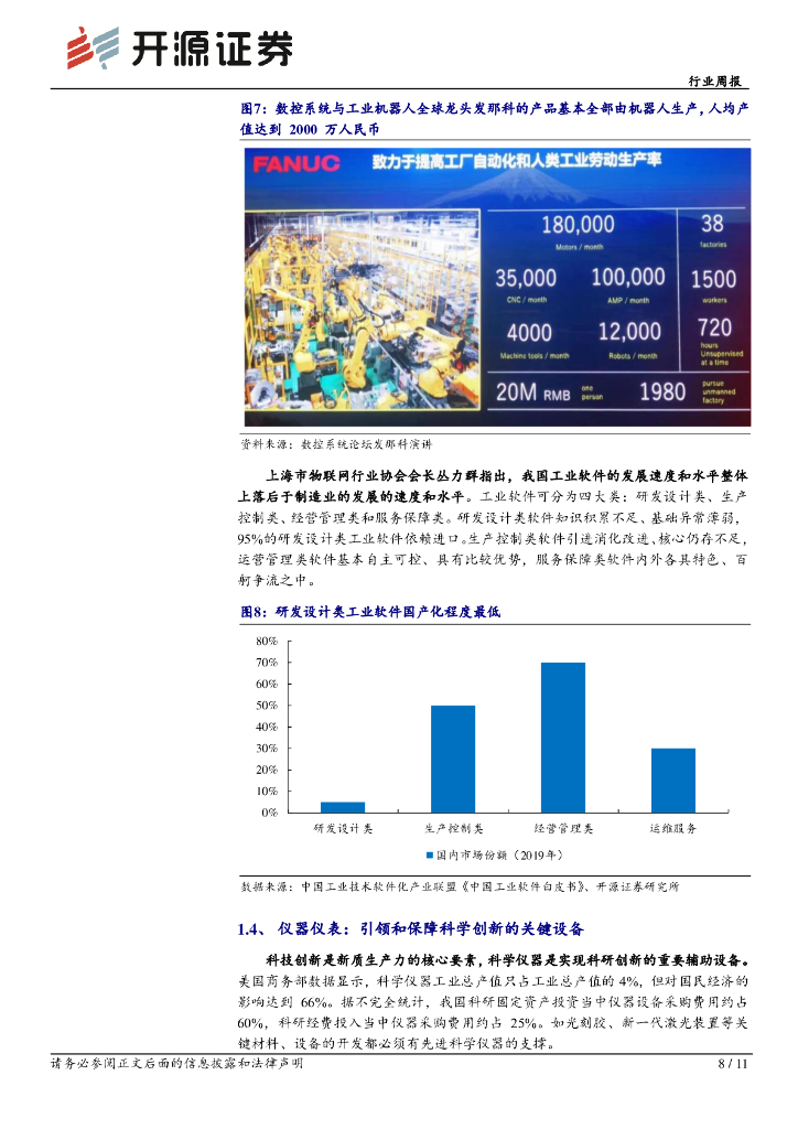 开源证券：机械设备行业周报：锚定航向，聚焦新质生产力视角下的自主可控_第8页