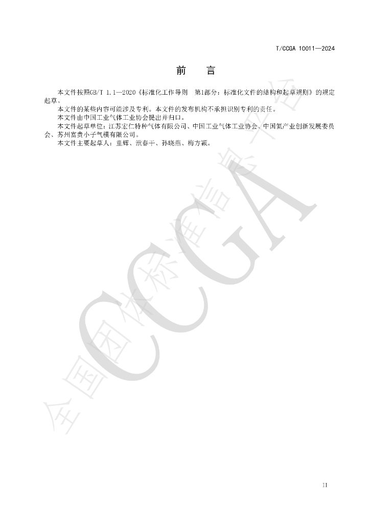T/CCGA 10011-2024 标准预览
