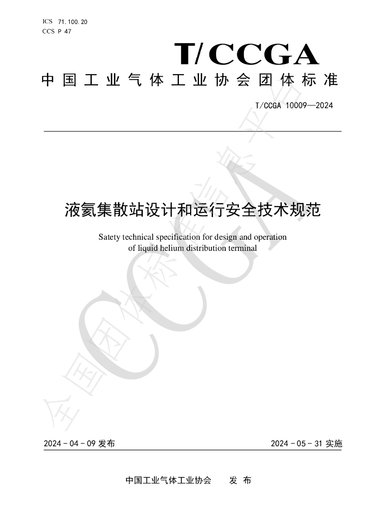 T/CCGA 10009-2024 标准预览