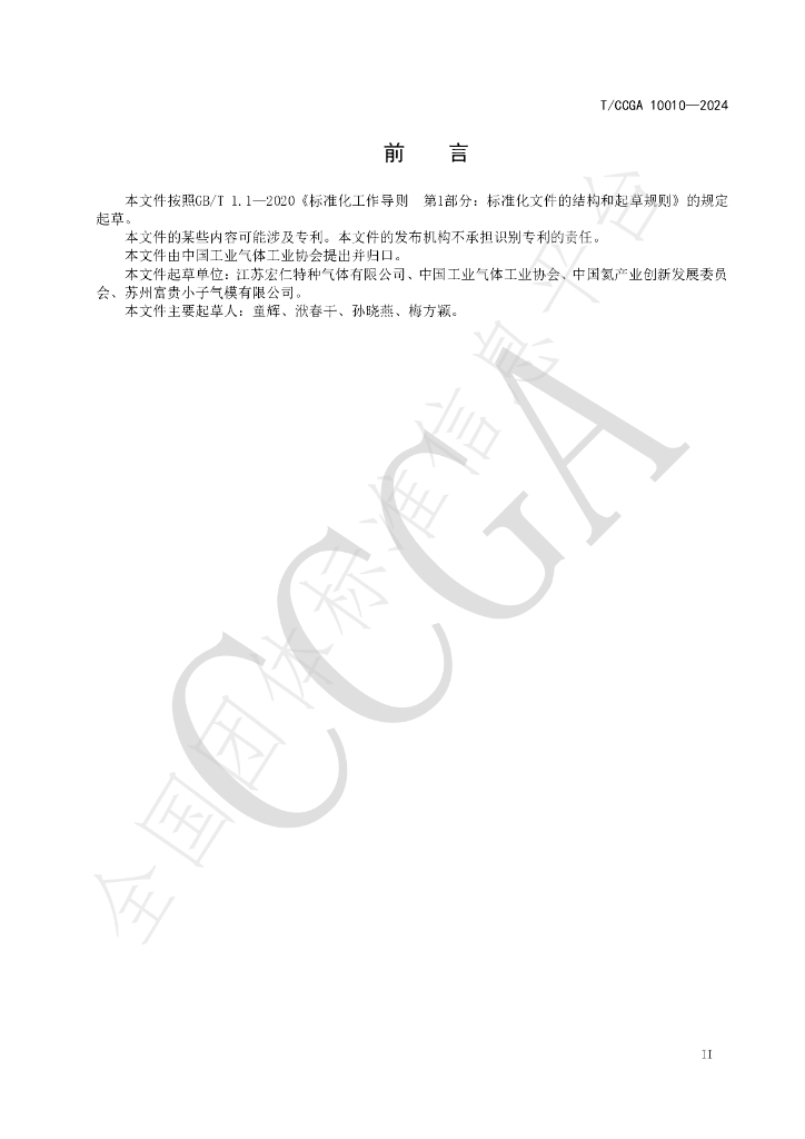 T/CCGA 10010-2024 标准预览