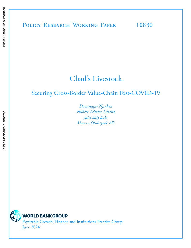 世界银行：乍得的牲畜：确保疫情后跨订单价值链（英文版）