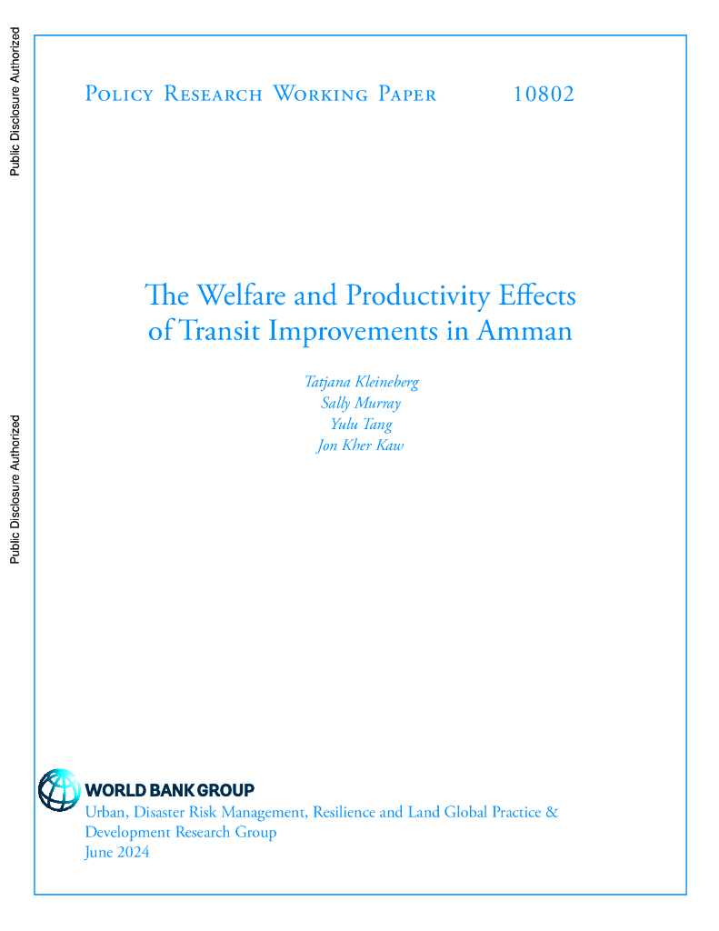 世界银行：安曼公交改善对福利和生产力的影响（英文版）