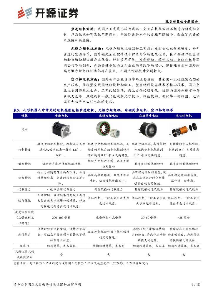 开源证券：北交所科技新产业跟踪第二十五期：世界人工智能大会打造人形机器人专区，北交所赋能电机、减速器等领域_第9页