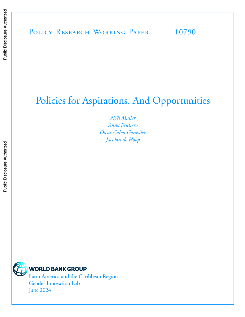 世界银行：抱负政策和机遇（英文版）