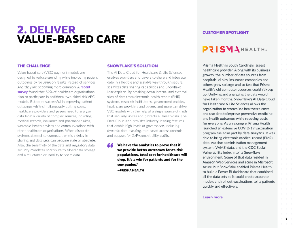 Snowflake：2024医疗保健组织的5种方式报告-利用人工智能数据云来提高病人和业务的效益（英文版）_第6页
