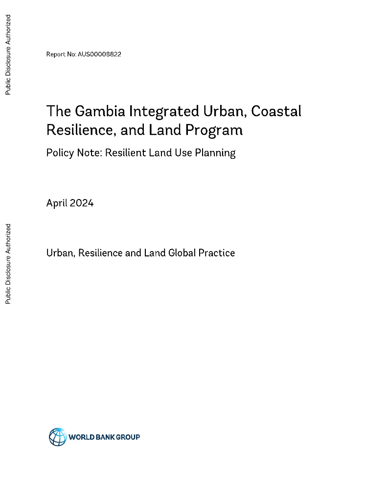 世界银行：2024冈比亚城市、海岸复原力和土地综合方案（英文版）