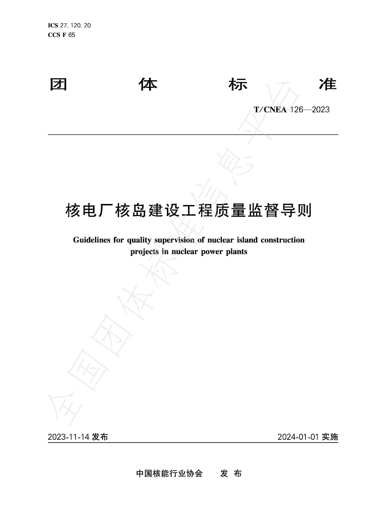 T/CNEA 126-2023 标准预览