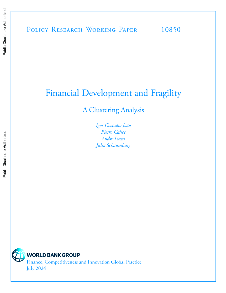 世界银行：金融发展与脆弱性：聚类分析（英文版）