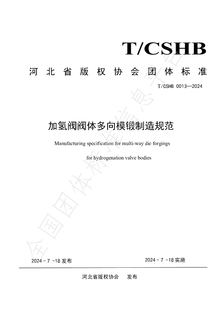 T/CSHB 0013-2024 标准预览