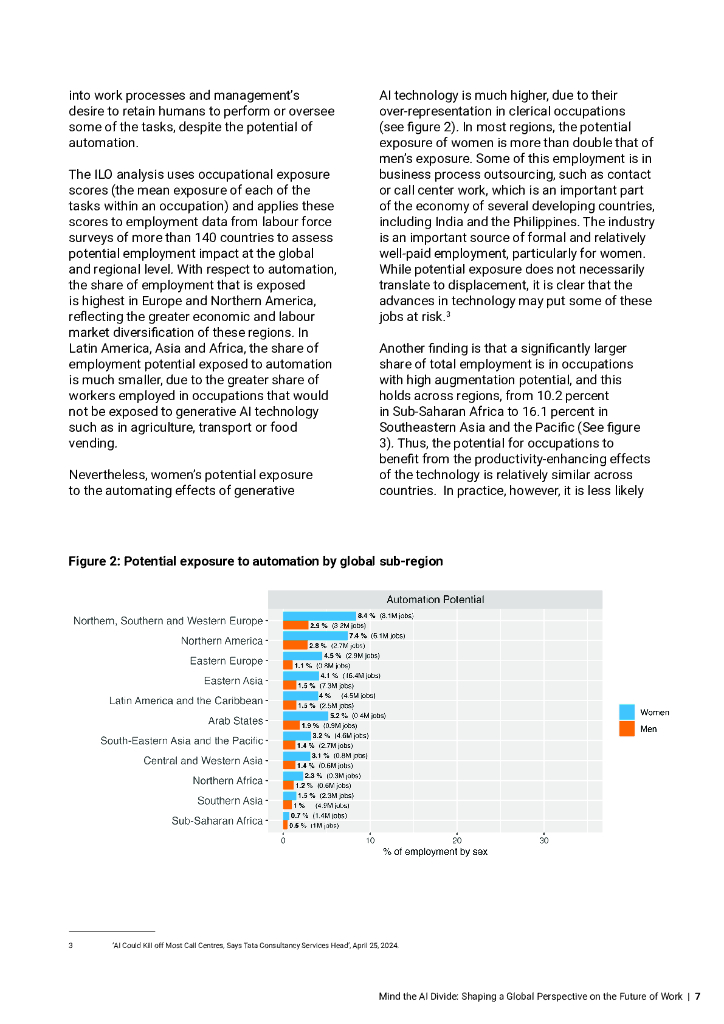 国际劳工组织（ILO）：2024小心人工智能的鸿沟：塑造未来工作的全球视角报告（英文版）_第7页