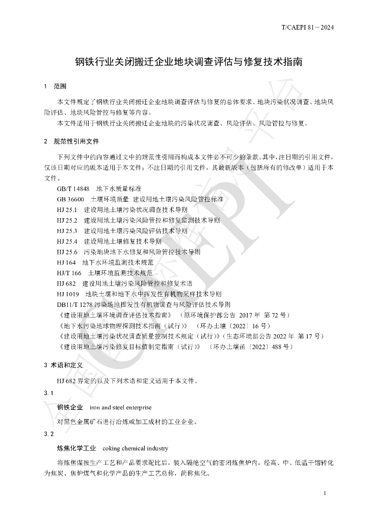 T/CAEPI 81-2024 标准预览