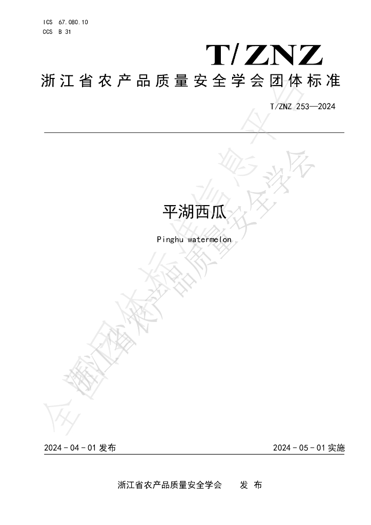 T/ZNZ 253-2024 标准预览