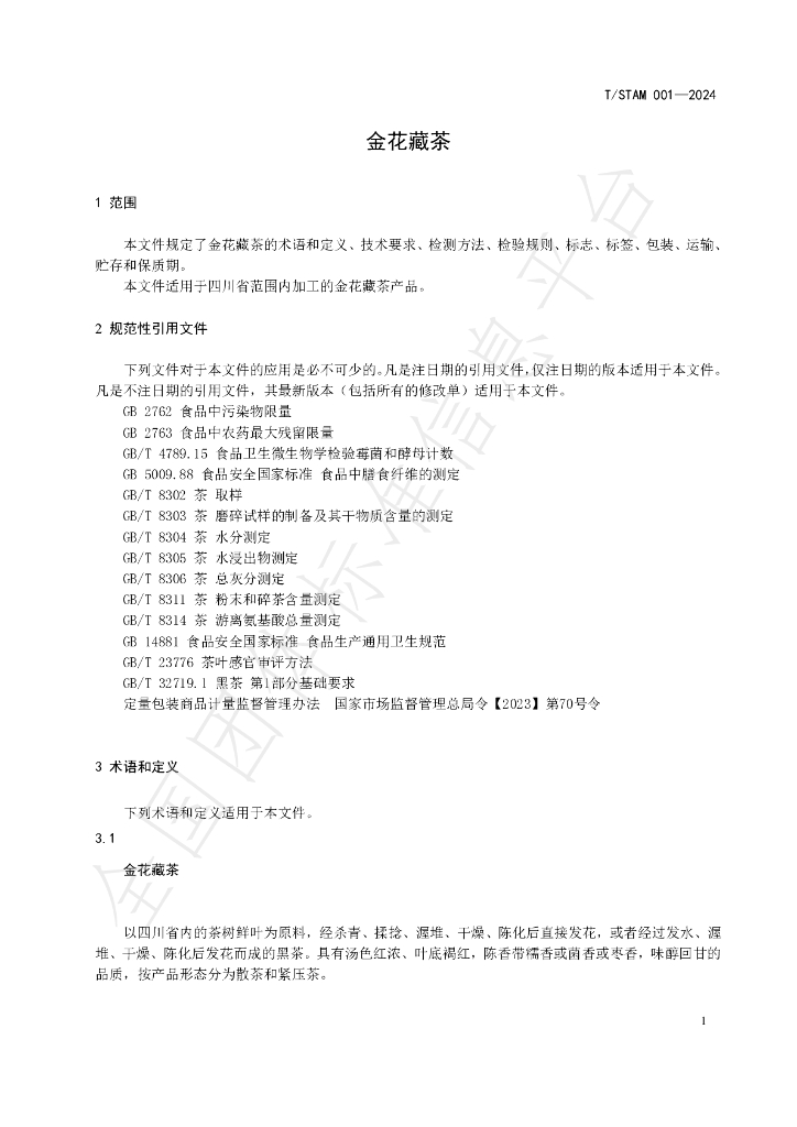 T/STAM 001-2024 标准预览