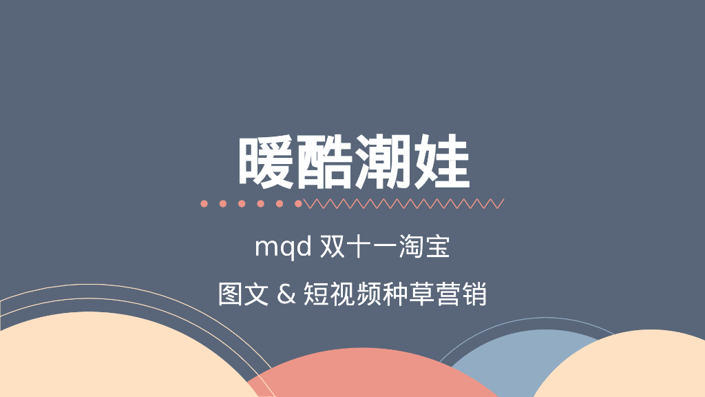 品牌童装双十一站图文&短视频种草营销策划方案