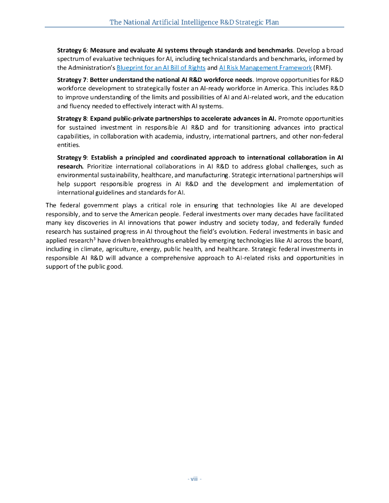 美国国家科学技术委员会：2023国家人工智能研究与发展战略计划报告（英文版）_第8页