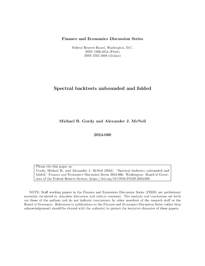 美联储：光谱回溯测试无界和折叠（英文版）