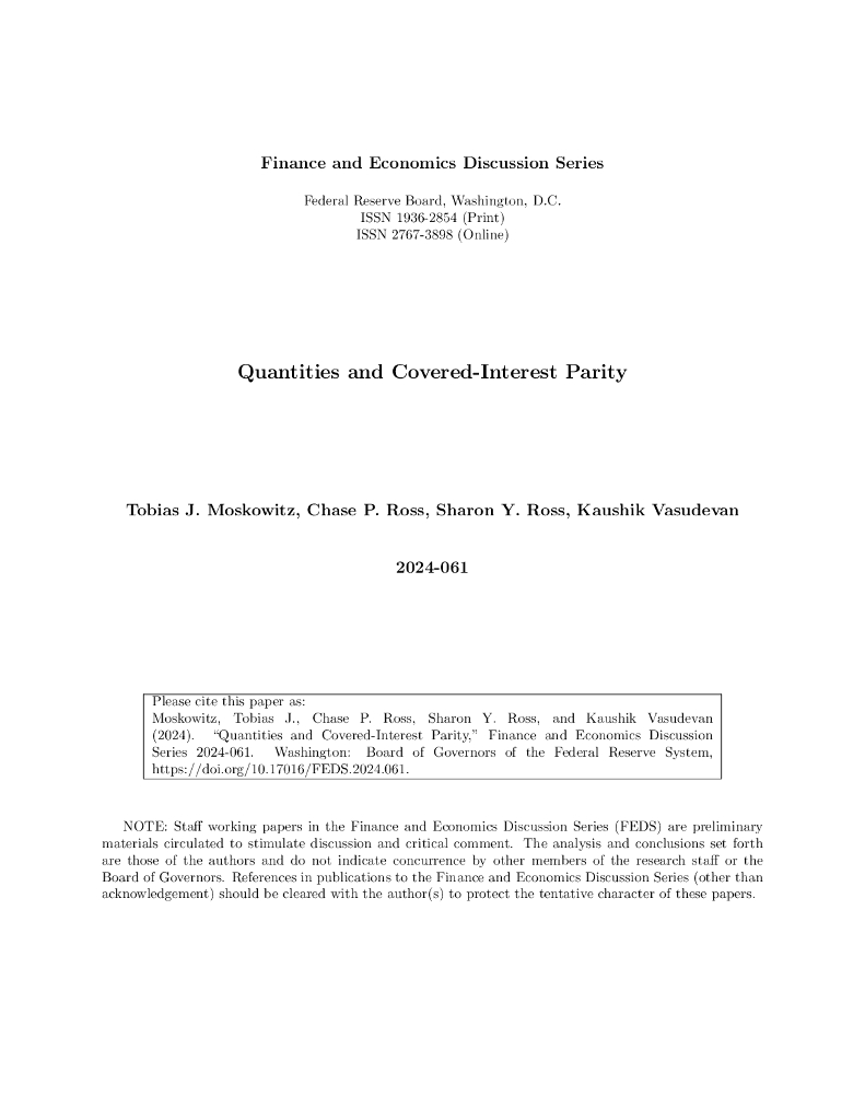 美联储：数量和覆盖利息平价（英文版）