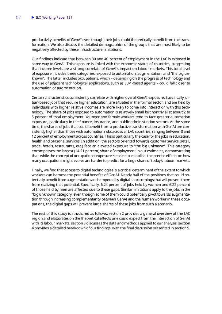 国际劳工组织（ILO）：2024拉丁美洲生成式人工智能的就业机会与数字鸿沟报告（英文版）_第10页