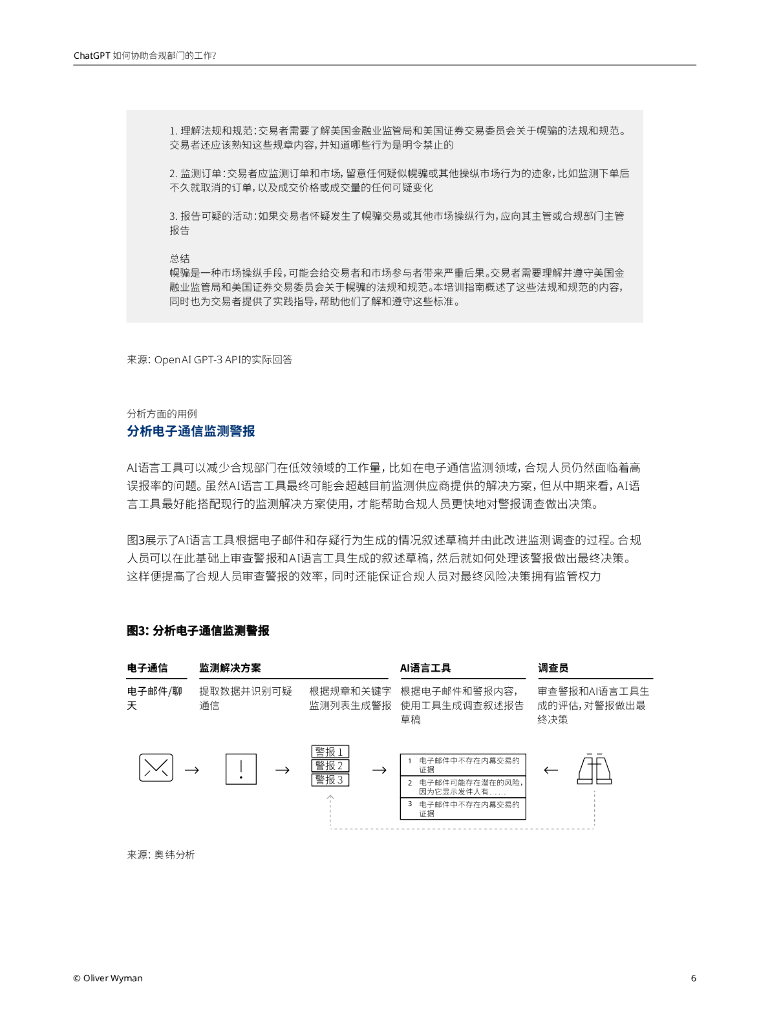 奥纬咨询：CHATGPT如何协助合规部门的工作？_第6页