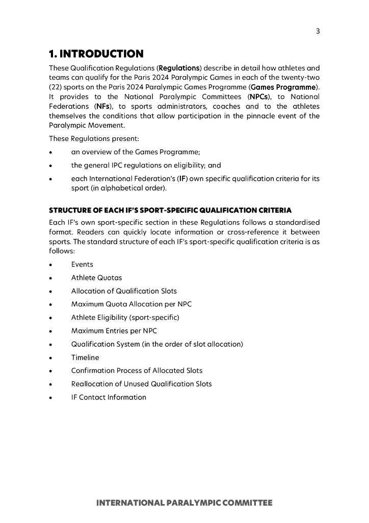 巴黎奥运会2024年残奥会资格规则（英文版）_第3页