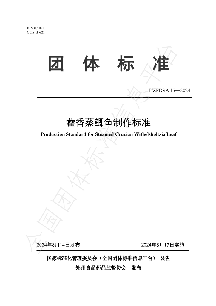 T/ZFDSA 15-2024 标准预览