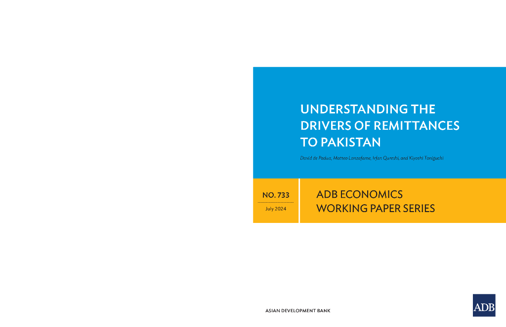 ADB亚洲开发银行：了解巴基斯坦汇款的驱动力（英文版）