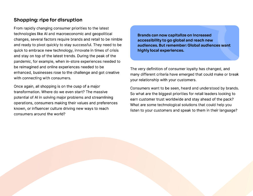 Language IO：2024了解全球购物者的需求：品牌和零售商赢得客户体验和人工智能竞赛的未来公式报告（英文版）_第2页