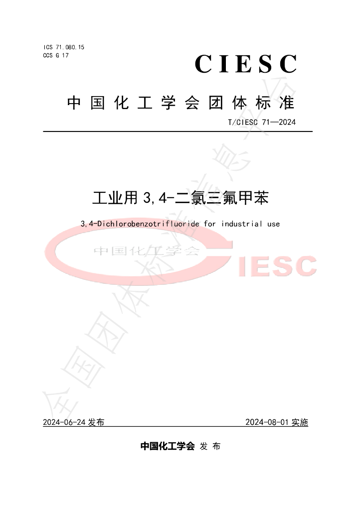 T/CIESC 71-2024 标准预览