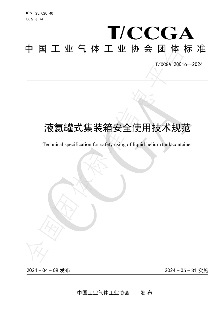 T/CCGA 20016-2024 标准预览