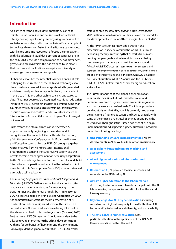 联合国教科文组织：2023在高等教育中利用人工智能的时代：面向高等教育利益相关者的入门指南报告（英文版）_第10页