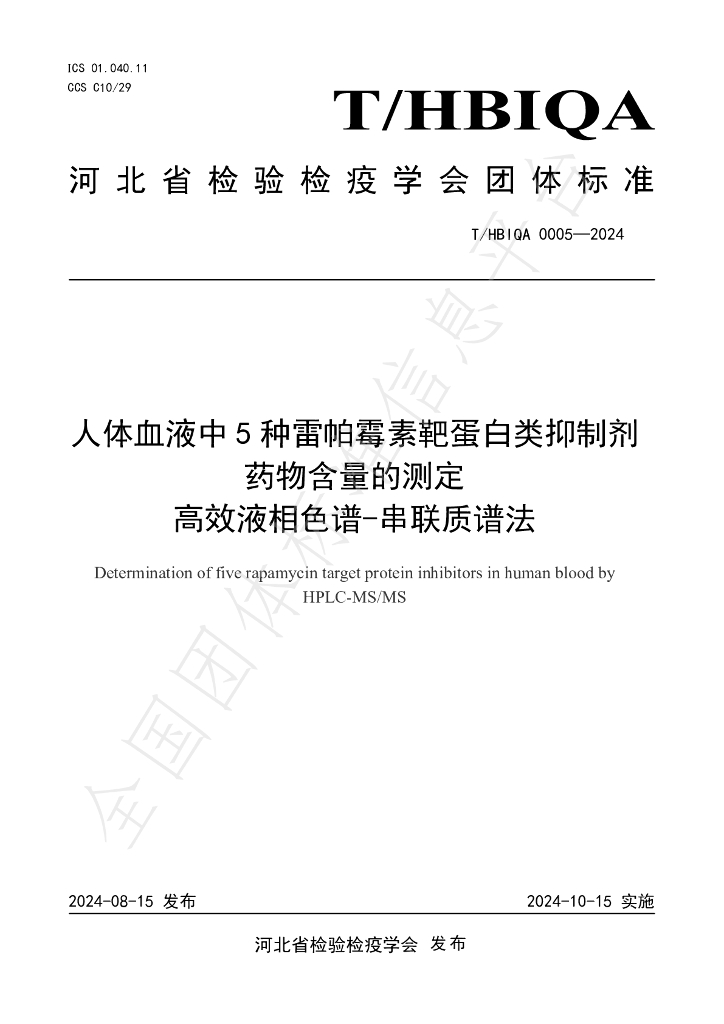 T/HBIQA 0005-2024 标准预览