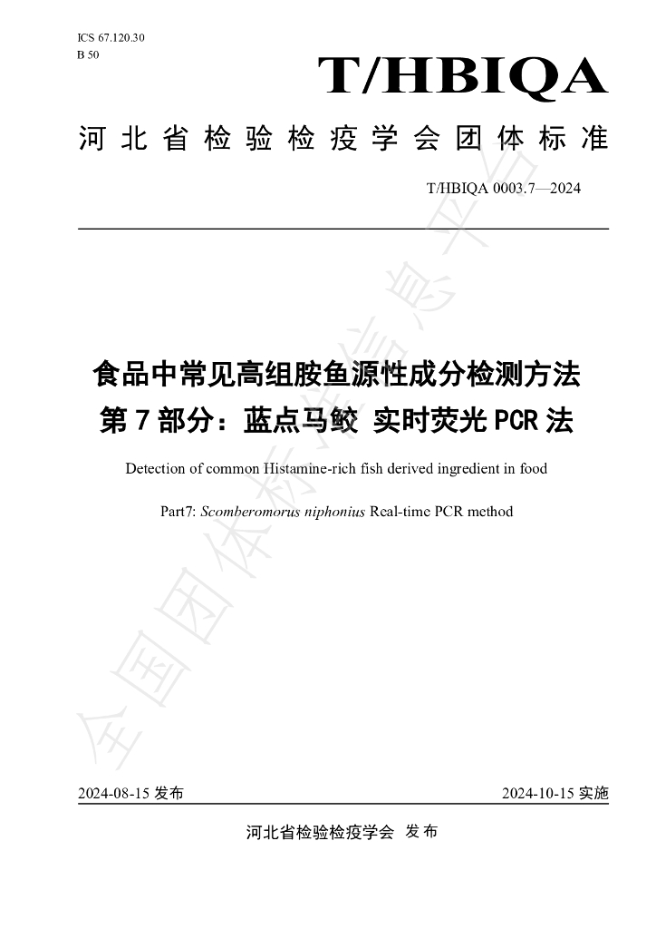T/HBIQA 0003.7-2024 标准预览