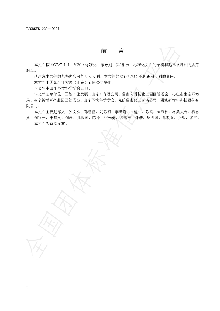 T/SDSES 030-2024 标准预览