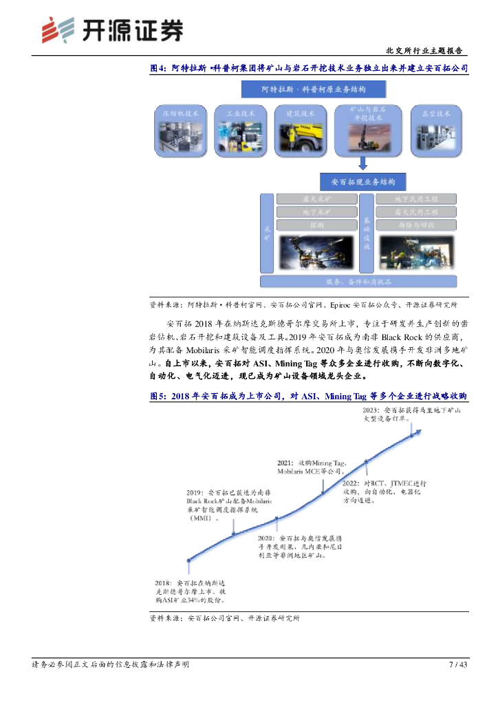 开源证券：北交所新质生产力专题系列（二）：从全球矿山设备龙头安百拓的发展看智能矿山产业链的未来潜力_第7页