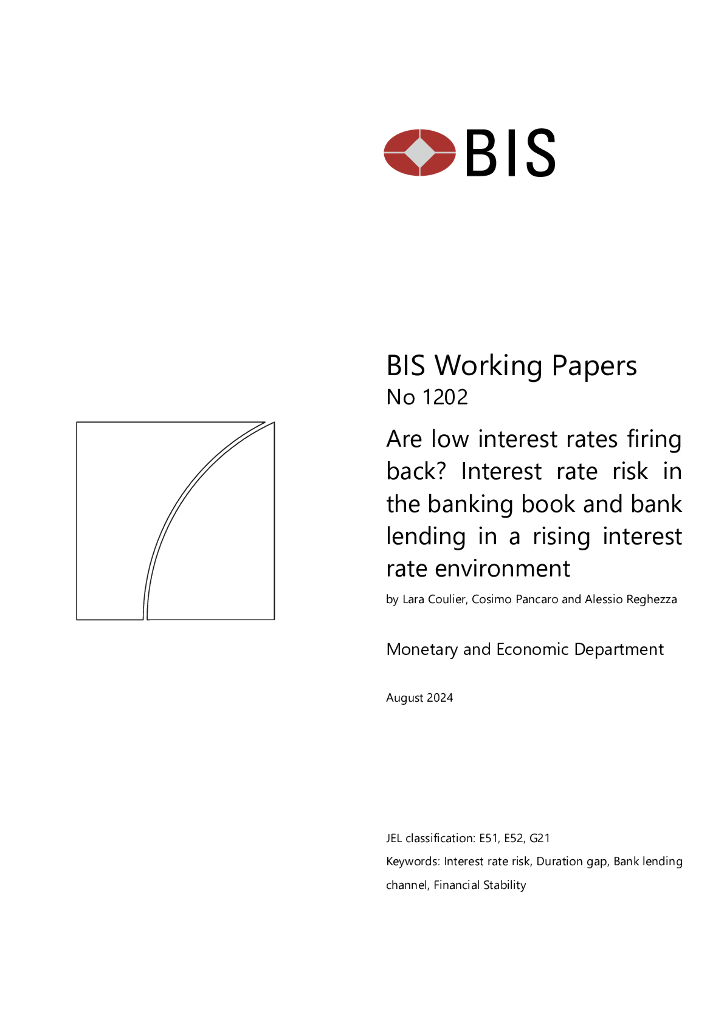国际清算银行：低利率是否正在反弹？利率上升环境下银行账簿和银行贷款的利率风险（英文版）