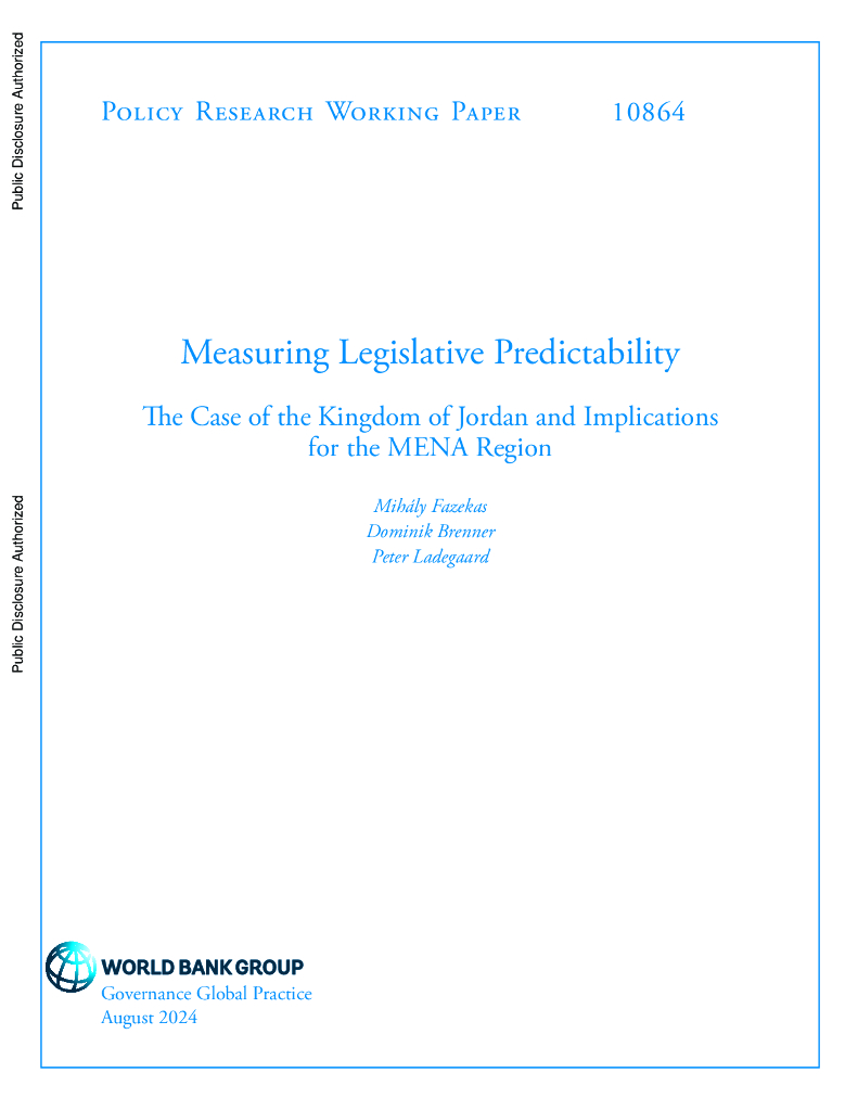 世界银行：衡量立法可预测性：约旦王国的案例及其对中东和北非地区的影响（英文版）