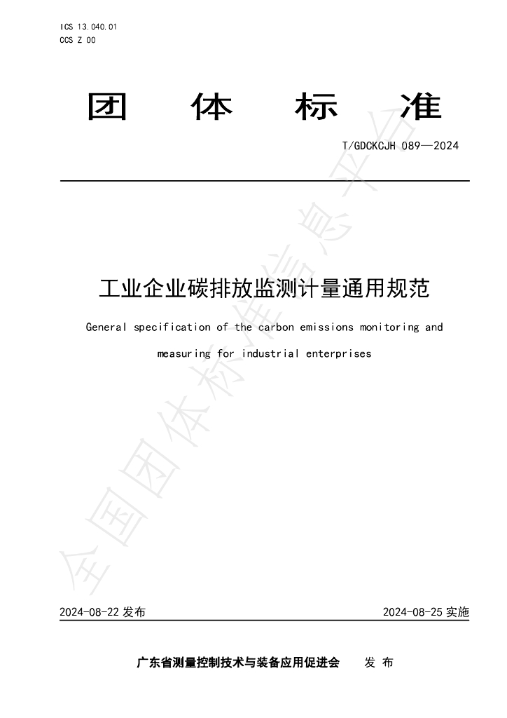 T/GDCKCJH 089-2024 标准预览