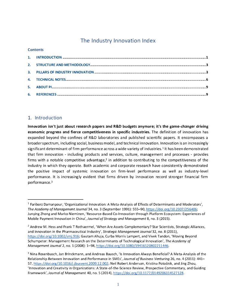 Portulans Institute波图兰研究所：产业创新指数（英文版）