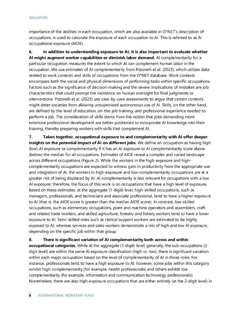 国际货币基金组织：2024年人工智能对新加坡劳动力市场的影响报告：新加坡（英文版）_第7页