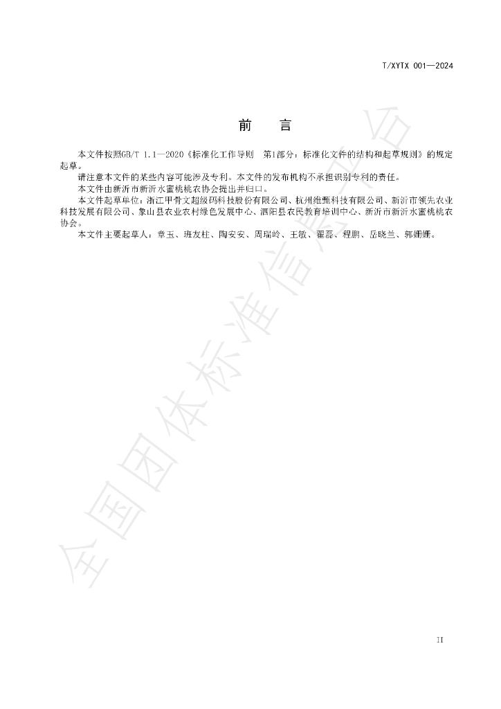 T/XYTX 001-2024 标准预览
