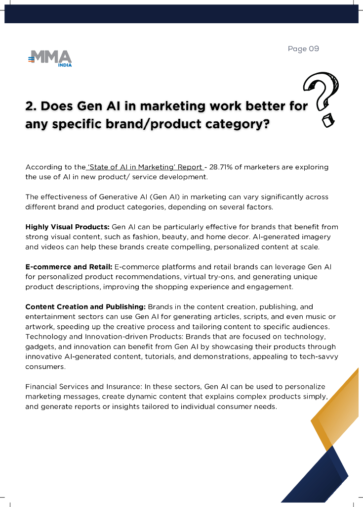 MMA：2024年推动生成式人工智能（Gen AI）的发现和采用：十问十答（英文版）_第9页