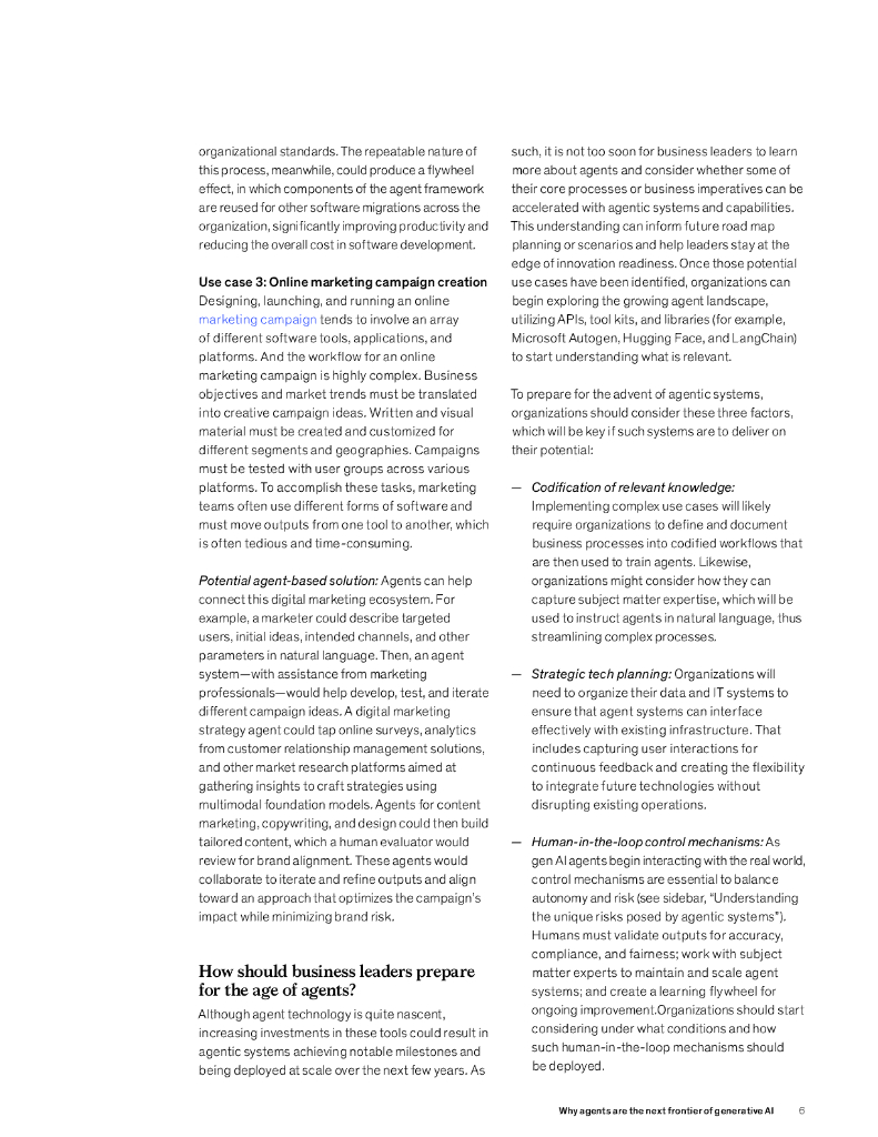 麦肯锡：2024年为什么代理是生成式人工智能的下一个前沿报告（英文版）_第6页
