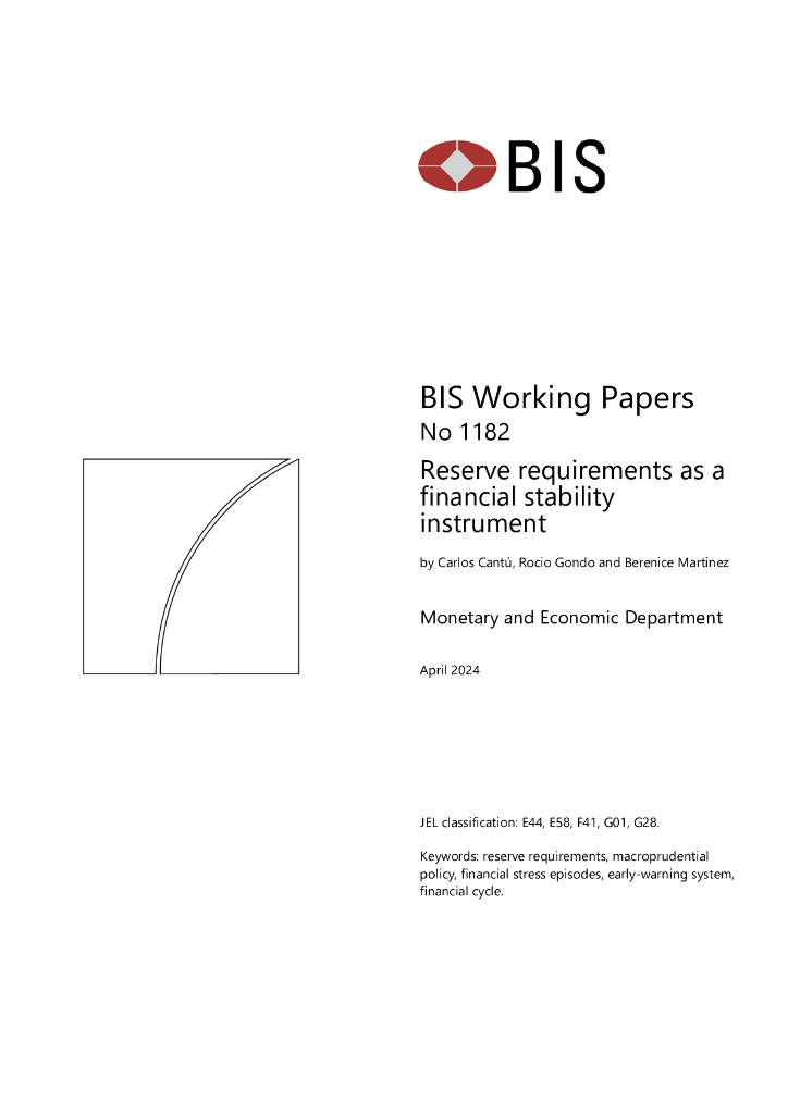 国际清算银行：作为金融稳定工具的准备金要求（英文版）
