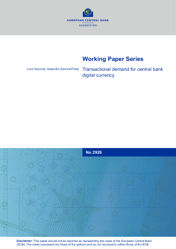 欧洲央行：中央银行数字货币交易需求（英文版）